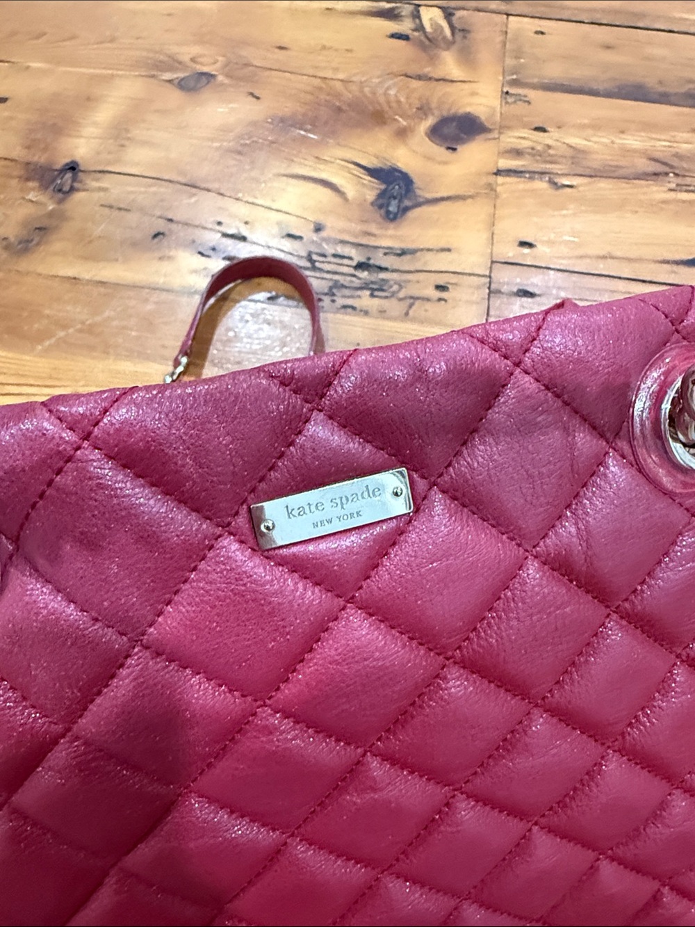 Kate Spade New York Gold Coast Maryanne Quilter Tote with Chain-Link Handles - Picture 12 of 16